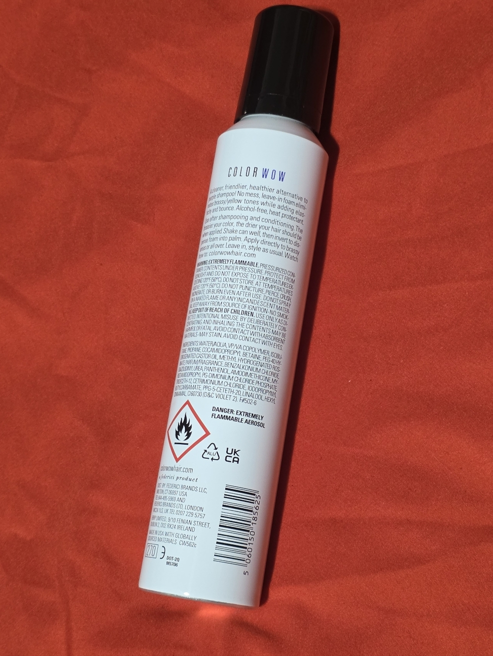 COLOR WOW Color Control Purple Toning + Styling Foam - White Bottle - Picture 2 of 4